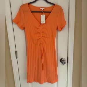 GB Girls Orange Knit Dress